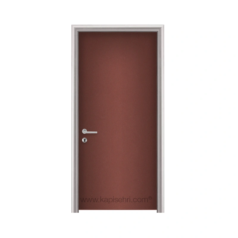 Gentaş 1070 Kraft Hassa modeli ayarlı alüminyum kasalı laminat kapı detay görseli