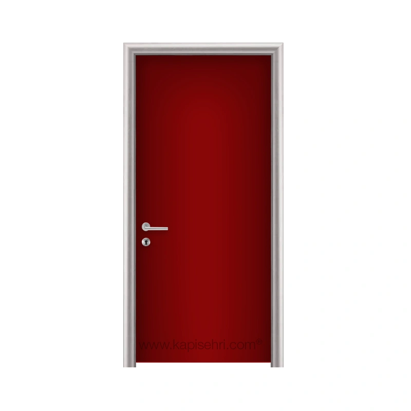 Gentaş 3116 Burgundy Buca modeli ayarlı alüminyum kasalı laminat kapı detay görseli