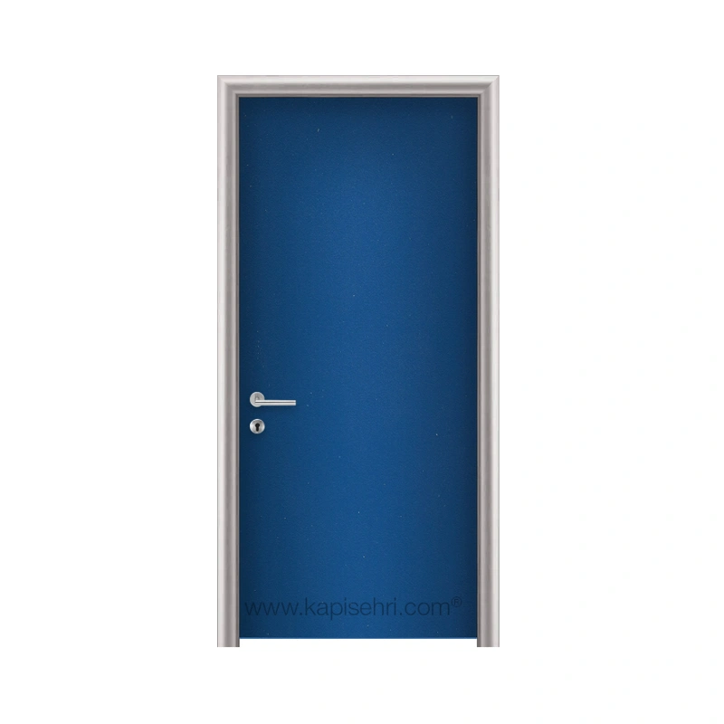 Gentaş 3262 Deep Blue Darıca modeli ayarlı alüminyum kasalı laminat kapı detay görseli