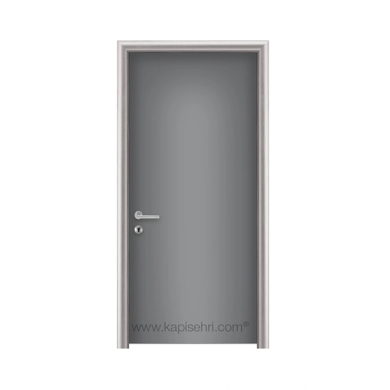 Gentaş 3297 Stone Grey Web Meram modeli ayarlı alüminyum kasalı laminat kapı detay görseli