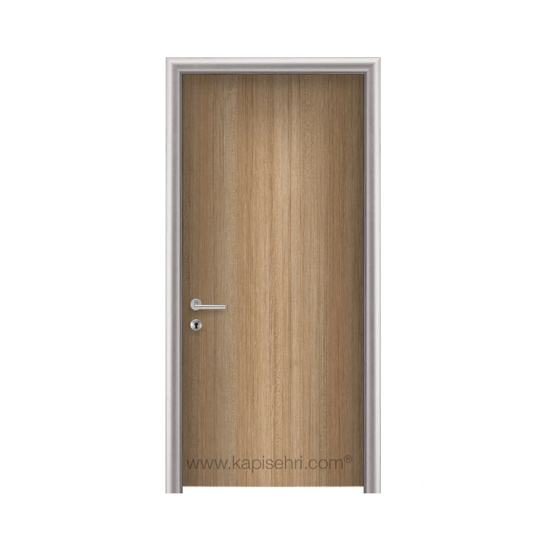 Gentaş 4236 Siam Teak Aksaray modeli ayarlı alüminyum kasalı laminat kapı detay görseli