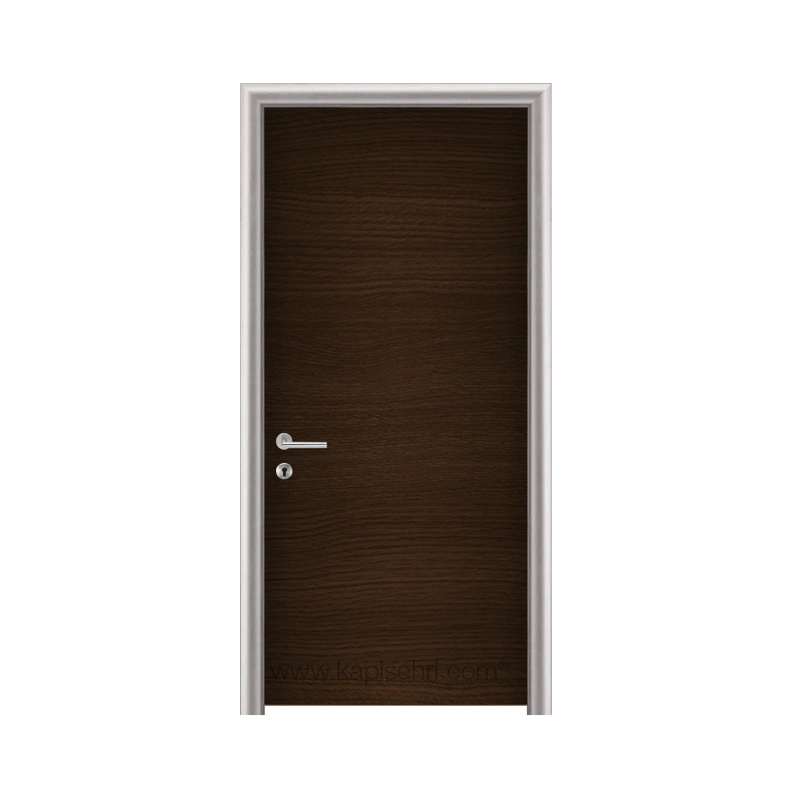 Gentaş 4378 TCO Dark Oak Batman modeli ayarlı alüminyum kasalı laminat kapı detay görseli