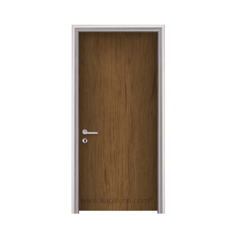 Gentaş 4389 Brown Bubinga Bayburt modeli ayarlı alüminyum kasalı laminat kapı detay görseli