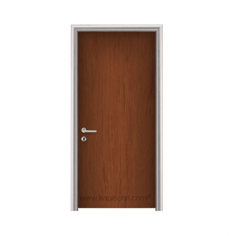 Gentaş 4390 Red Bubinga Bilecik modeli ayarlı alüminyum kasalı laminat kapı detay görseli