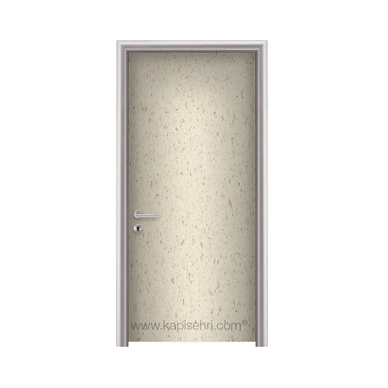 Gentaş 5659 Grain | Edremit Modeli | Ayarlı Alüminyum Kasalı Laminat Kapı